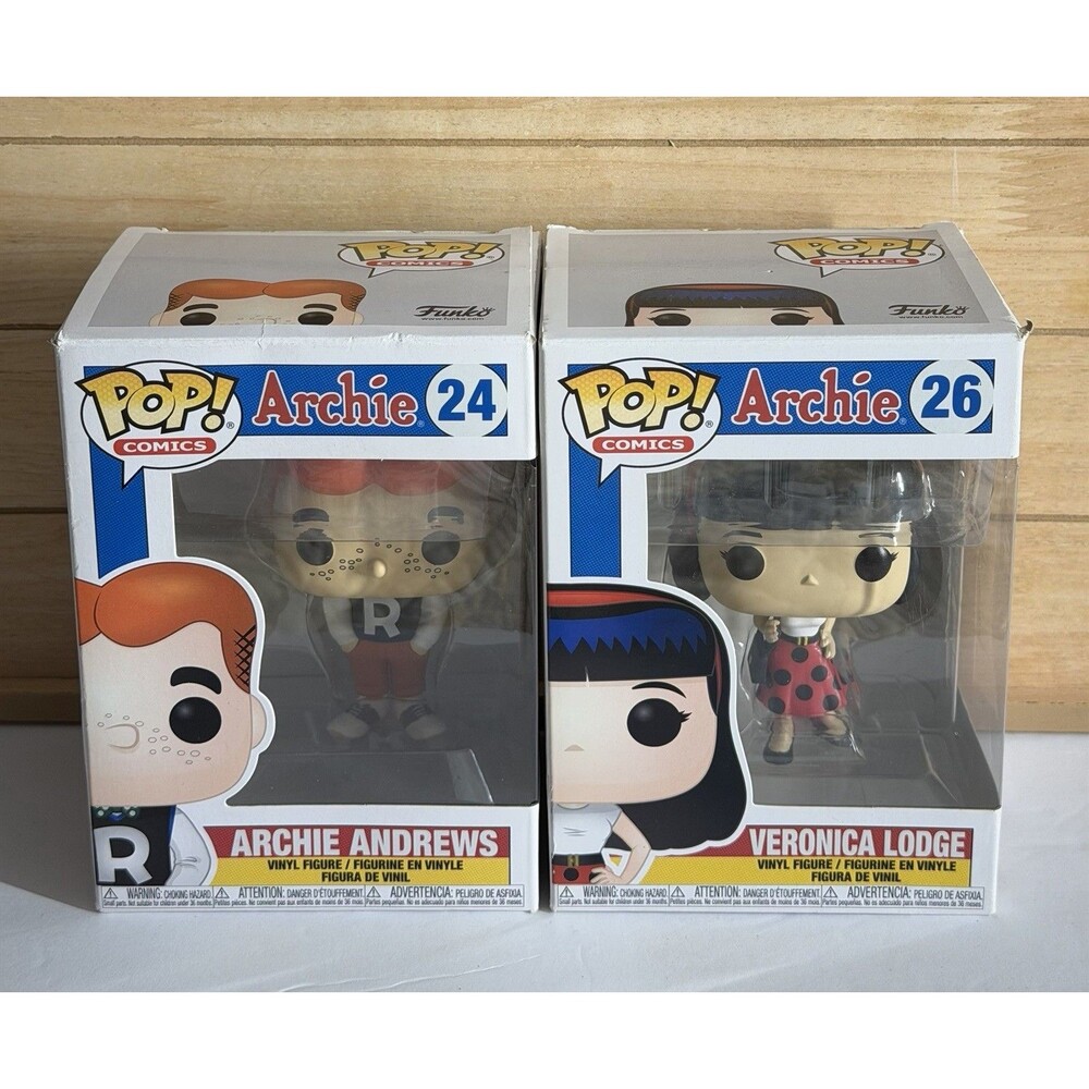 Funko Pop Archie Comics Archie Andrews #24 Veronica Lodge #26 Lot of 2 Set